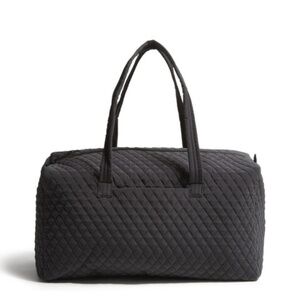 New Vera Bradley Large Travel Duffel Bag polyester Black Moonless Night R$195